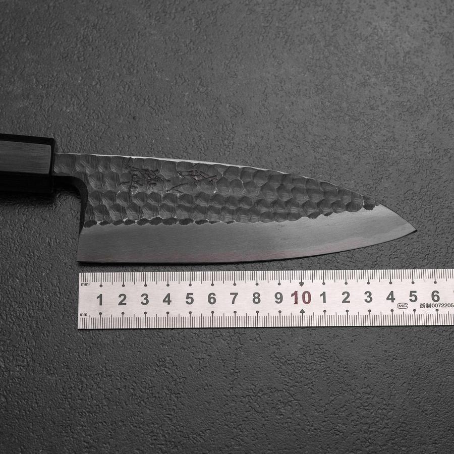 Deba White Steel #2 Kurouchi Tsuchime Walnussholz Griff 150mm - Image 7