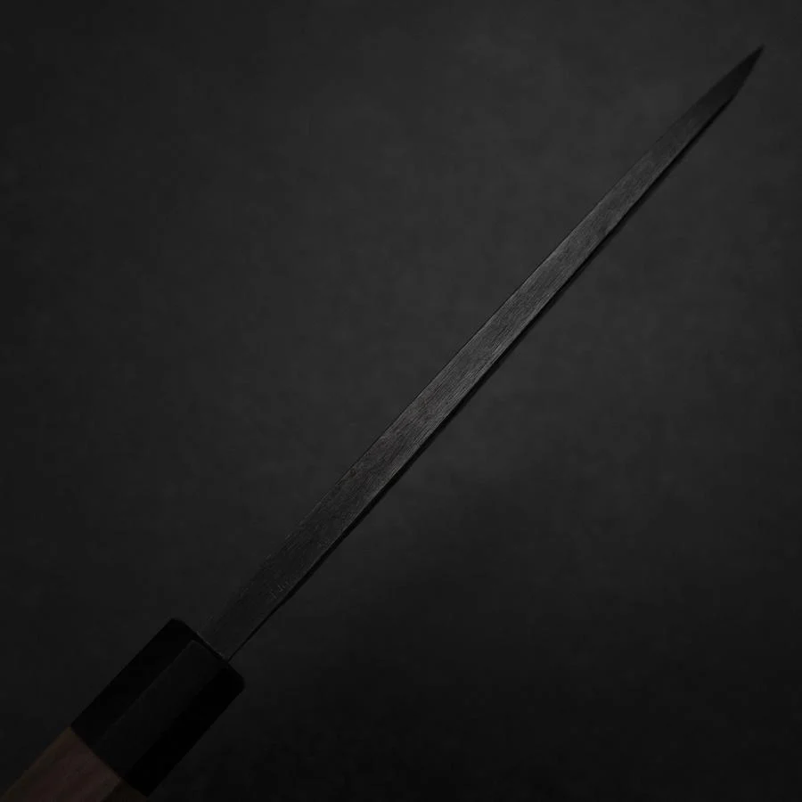 Deba White Steel #2 Kurouchi Tsuchime Walnussholz Griff 180mm - Image 5