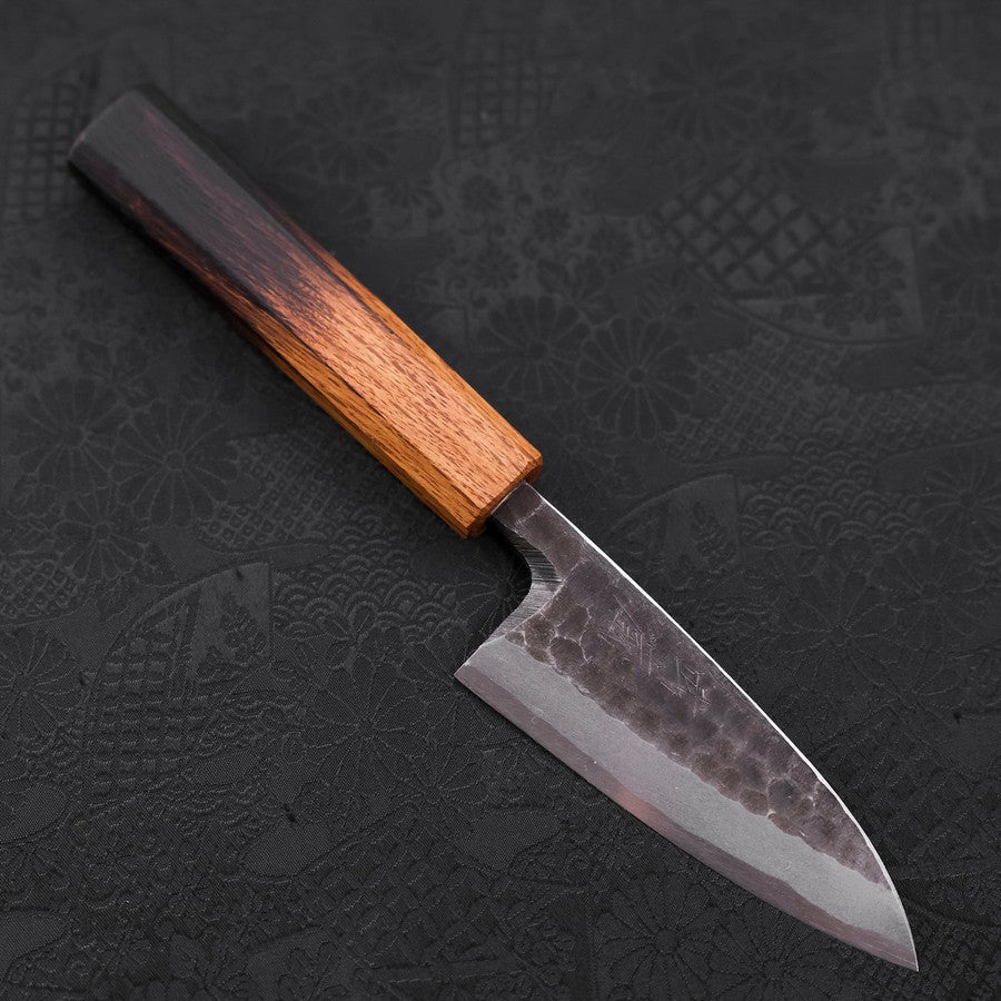 Deba White Steel #2 Kurouchi Tsuchime Yaki Urushi Griff 105mm