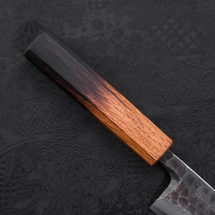 Deba White Steel #2 Kurouchi Tsuchime Yaki Urushi Griff 105mm - Image 6