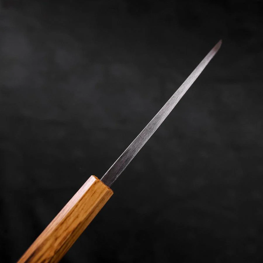 Deba White Steel #2 Kurouchi Tsuchime Yaki Urushi Griff 120mm - Image 5