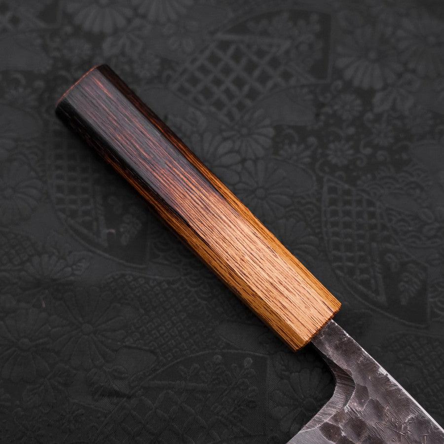 Deba White Steel #2 Kurouchi Tsuchime Yaki Urushi Griff 120mm - Image 6