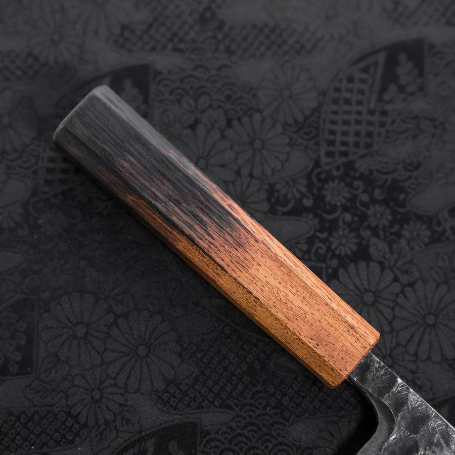 Deba White Steel #2 Kurouchi Tsuchime Yaki Urushi Griff 150mm - Image 6
