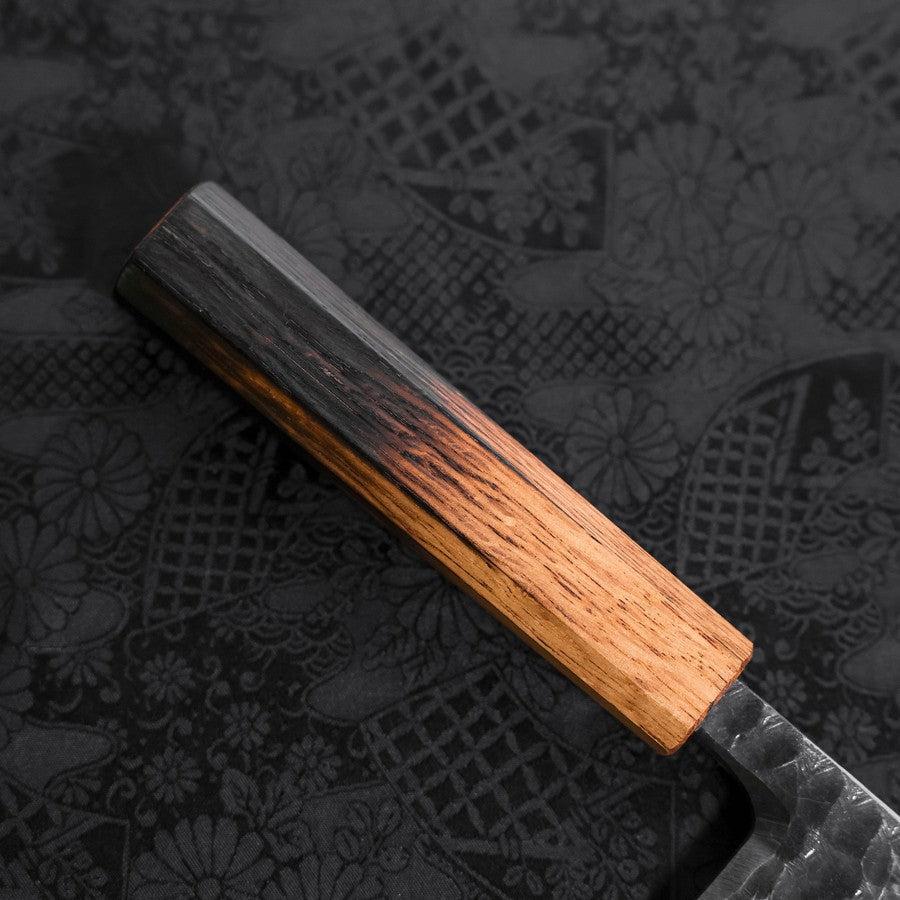Deba White Steel #2 Kurouchi Tsuchime Yaki Urushi Griff 165mm - Image 6