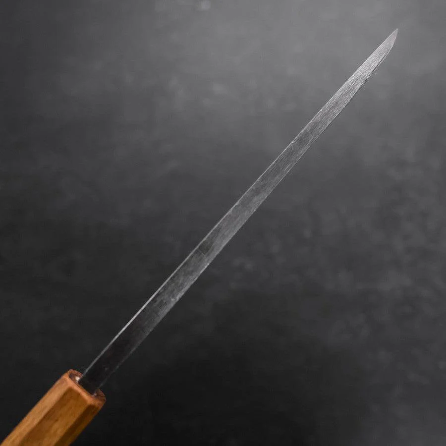 Deba White Steel #2 Kurouchi Tsuchime Yaki Urushi Griff 180mm - Image 5