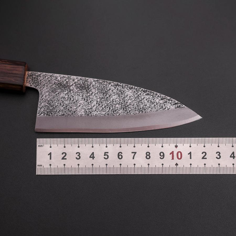 Deba White Steel #2 Nashiji Sumi Urushi Griff 120mm - Image 7