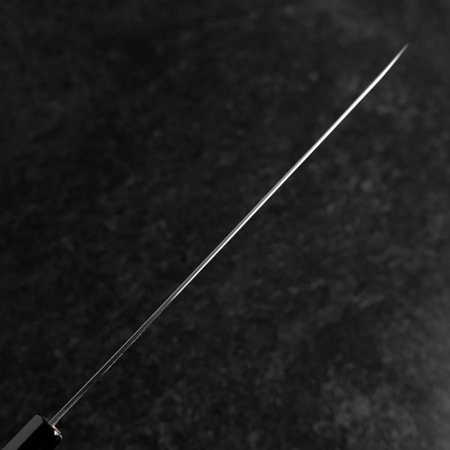 Fuguhiki White Steel #3 Kasumi Büffelhorn und Magnolienholz Griff 240mm - Image 5