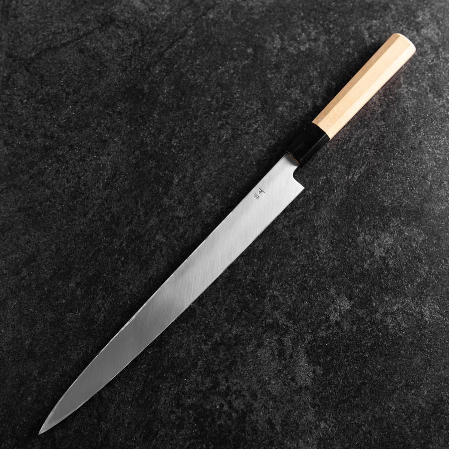 Fuguhiki White Steel #3 Kasumi Büffelhorn und Magnolienholz Griff 300mm - Image 2