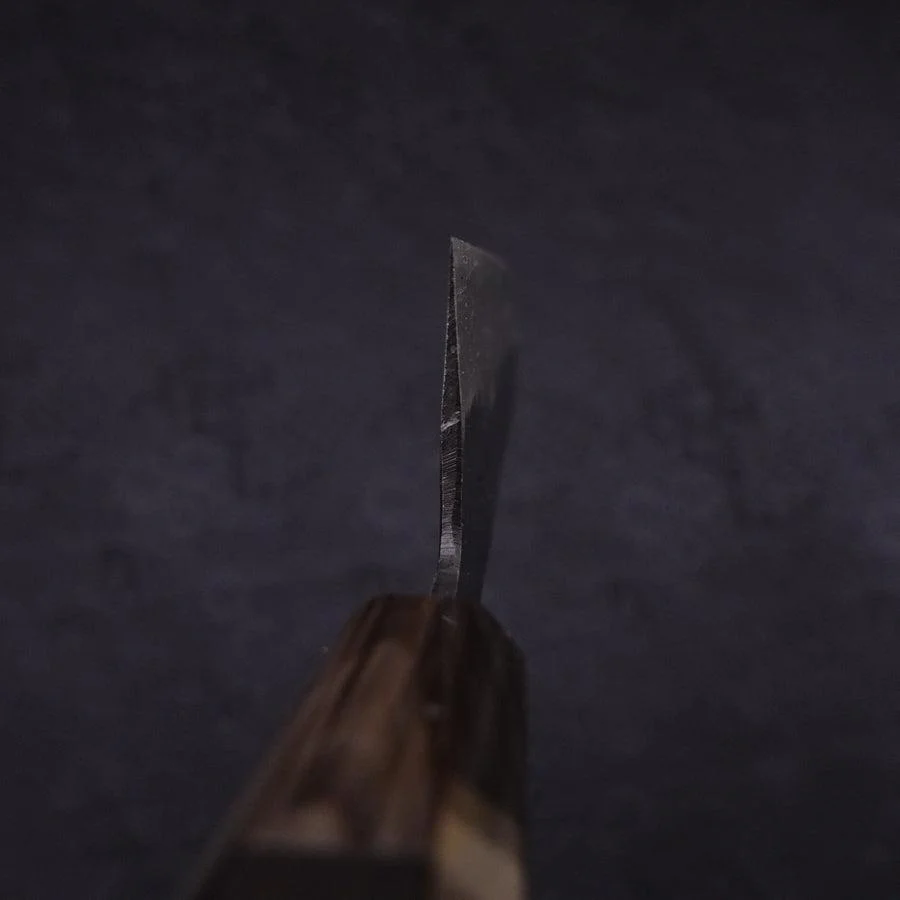 Funayuki Aogami-Super Kurouchi Büffelhorn und Ebenholz Griff 165mm - Image 4