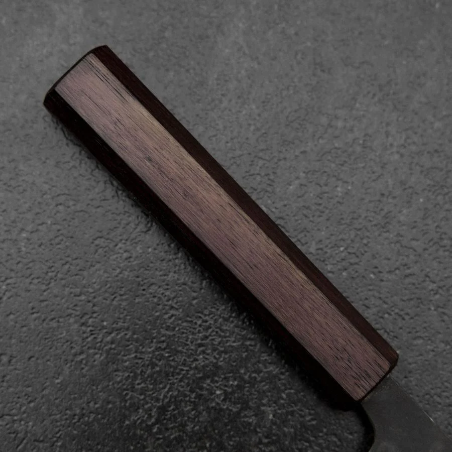 Funayuki Blue Steel #1 Kurouchi Lila Urushi Griff 105mm - Image 6