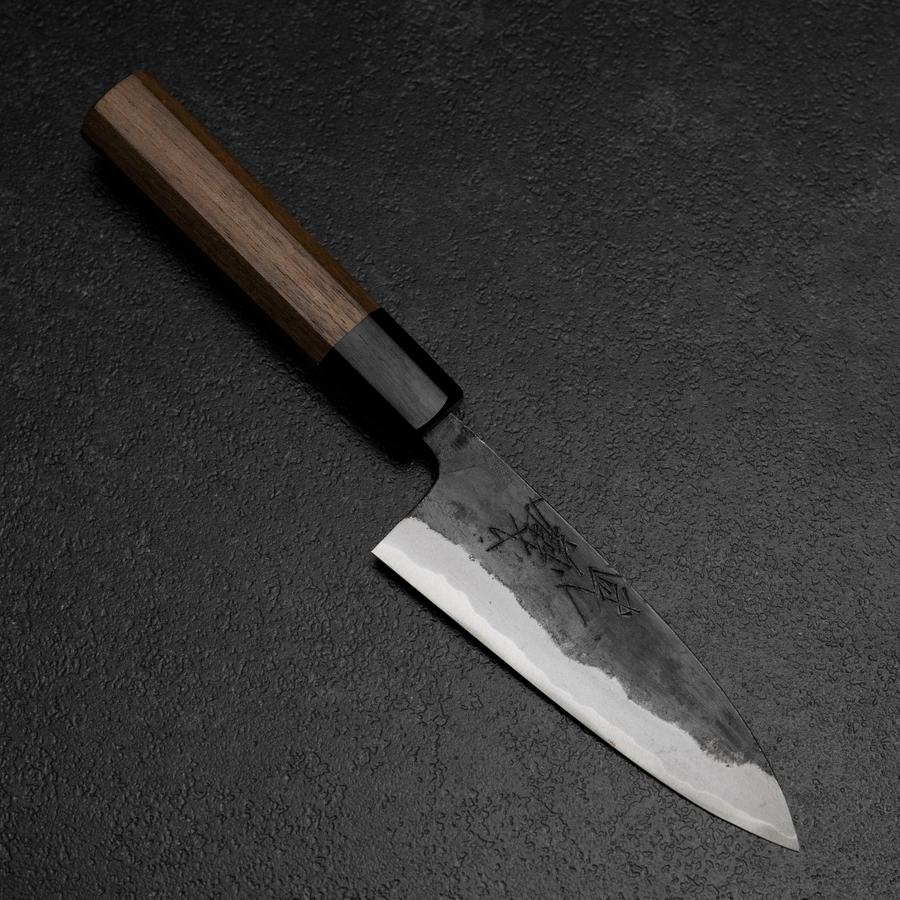 Funayuki Blue Steel #2 Kurouchi Walnussholz Griff 120mm