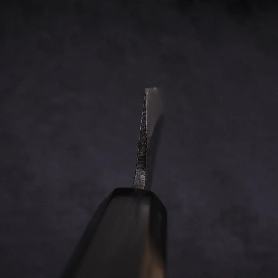 Funayuki Sabaki Aogami-Super Kurouchi Büffelhorn und Ebenholz Griff 135mm - Image 4