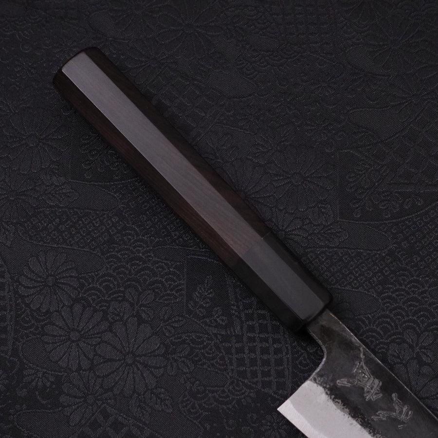 Funayuki Sabaki Aogami-Super Kurouchi Büffelhorn und Ebenholz Griff 135mm - Image 6