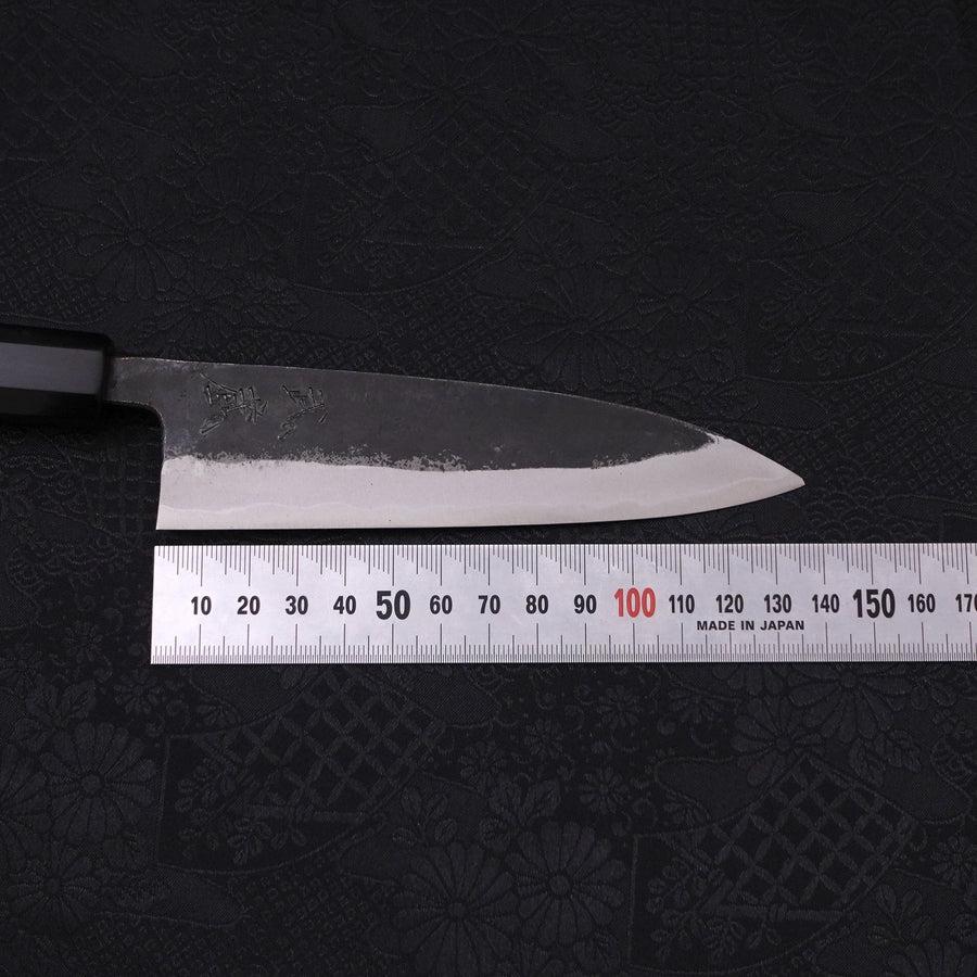 Funayuki Sabaki Aogami-Super Kurouchi Büffelhorn und Ebenholz Griff 135mm - Image 7