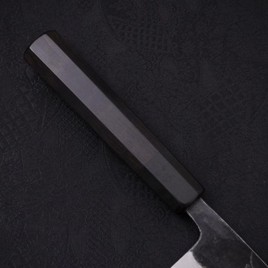 Funayuki Sabaki Aogami-Super Kurouchi Büffelhorn und Ebenholz Griff 180mm - Image 6