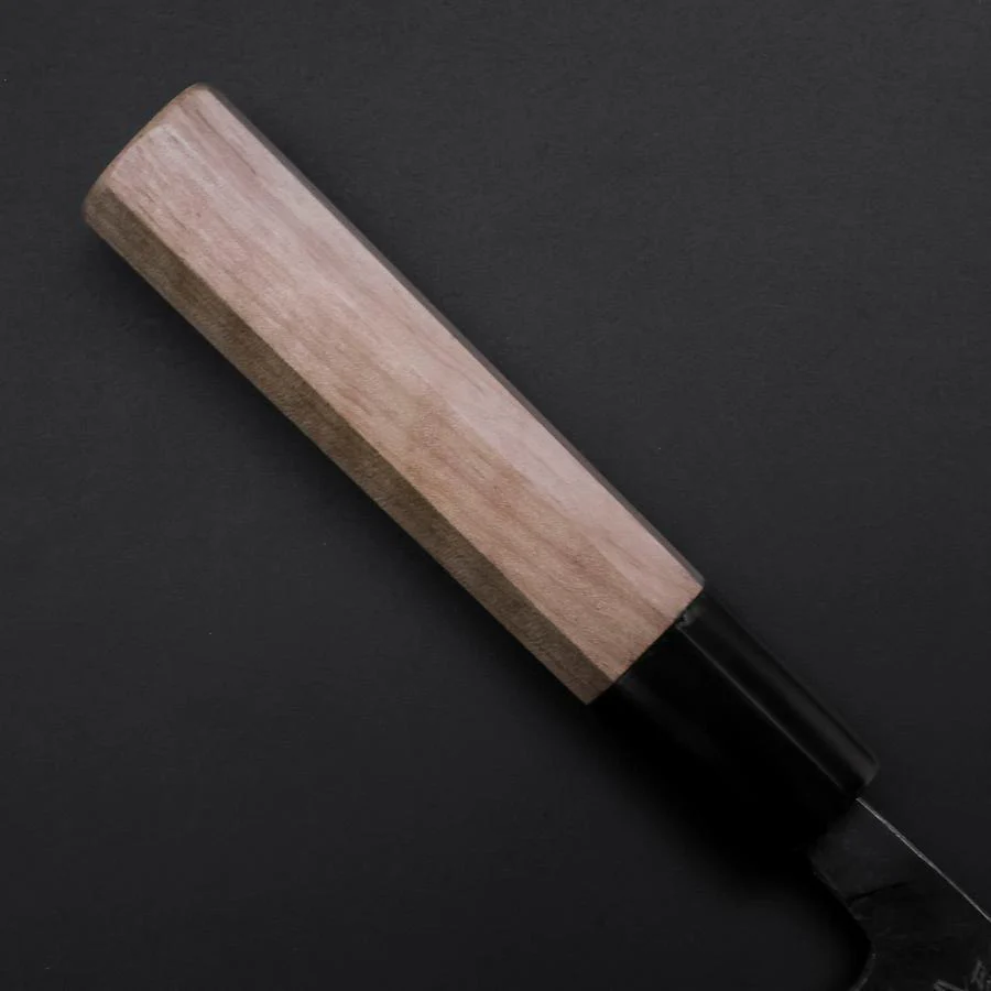 Funayuki Sabaki Blue Steel #1 Kurouchi Büffelhorn und Magnolienholz Griff 160mm - Image 6