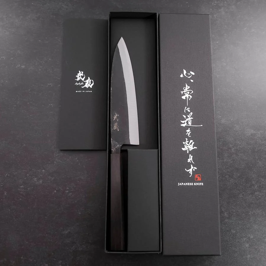 Funayuki Sabaki Blue Steel #2 Kurouchi Ebenholz Griff 165mm - Image 8