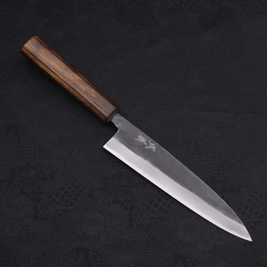 Funayuki Sabaki Blue Steel #2 Kurouchi Sumi Urushi Griff 180mm