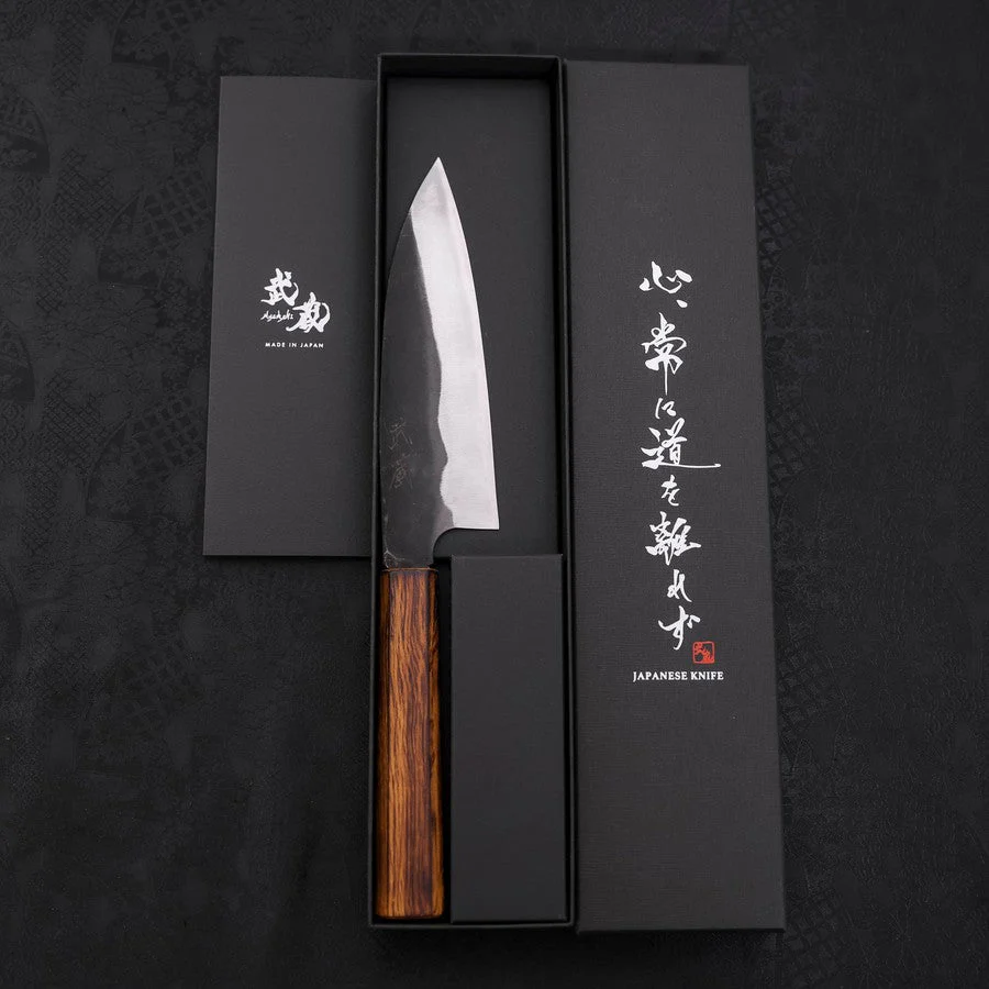Funayuki Sabaki White Steel #2 Kurouchi Sumi Urushi Griff 150mm - Image 8