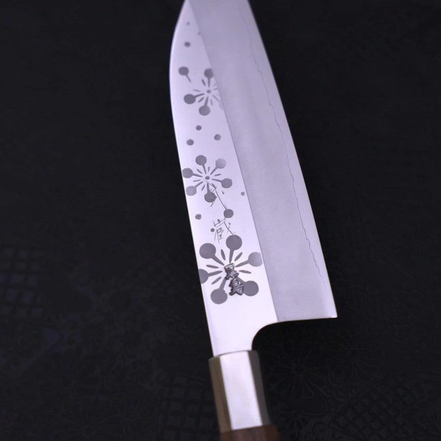 Funayuki Silver Steel #3 Kazahana Walnussholz Griff 165mm - Image 3
