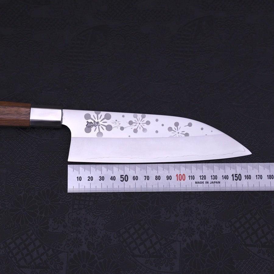 Funayuki Silver Steel #3 Kazahana Walnussholz Griff 165mm - Image 7