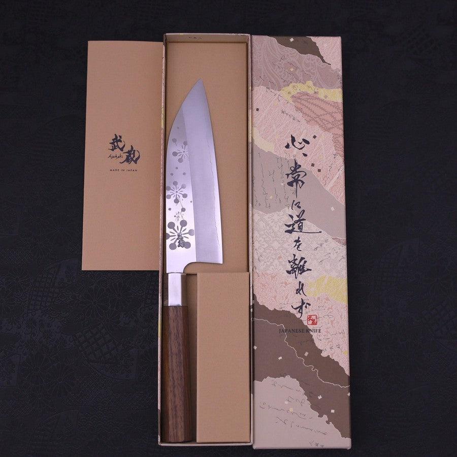 Funayuki Silver Steel #3 Kazahana Walnussholz Griff 165mm - Image 8