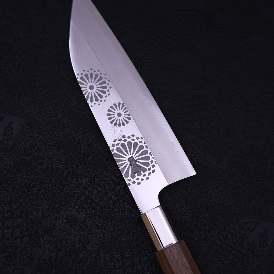 Funayuki Silver Steel #3 Kiku Walnussholz Griff 165mm - Image 3