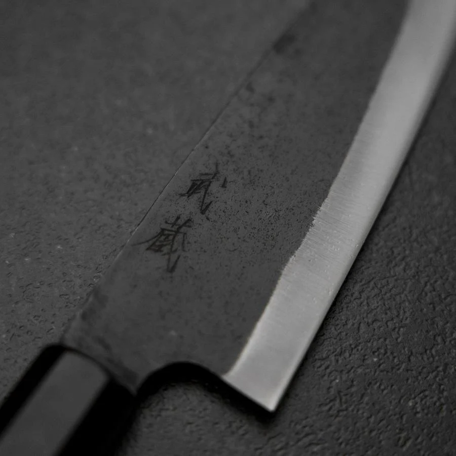 Funayuki White Steel #2 Kurouchi Büffelhorn und Magnolienholz Griff 155mm - Image 3