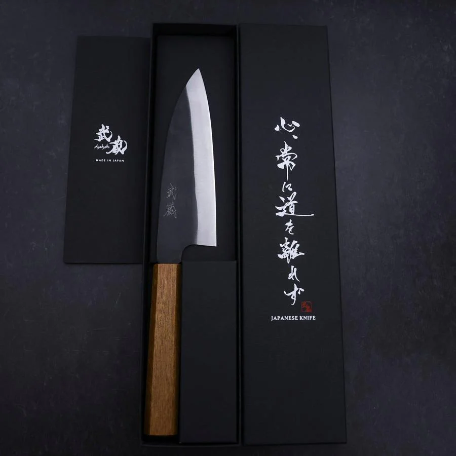 Funayuki White Steel #2 Kurouchi Eichenholz Griff 155mm - Image 8