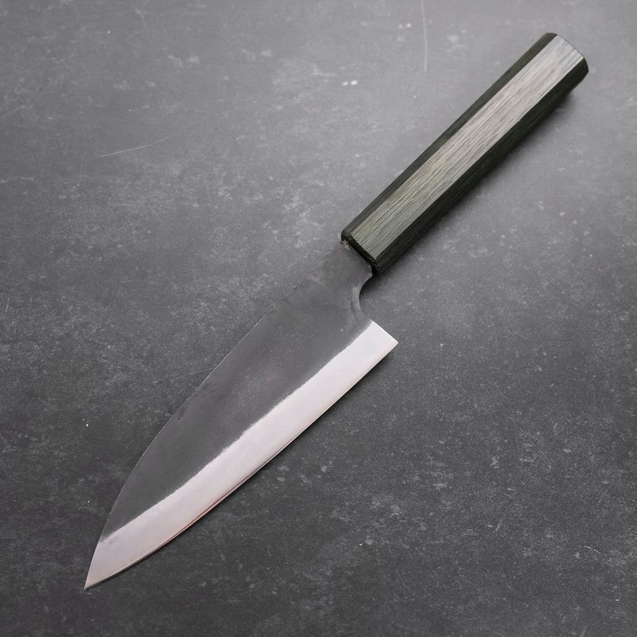 Funayuki White Steel #2 Kurouchi Grüner Urushi Griff 150mm - Image 2
