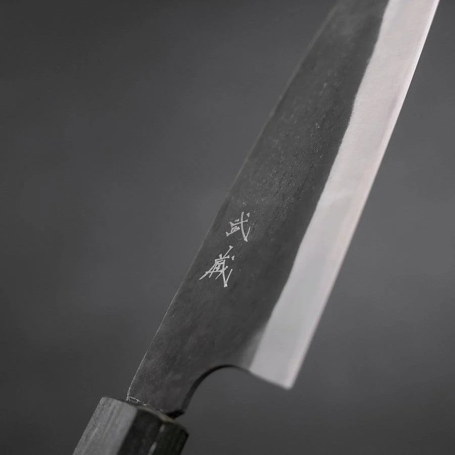 Funayuki White Steel #2 Kurouchi Grüner Urushi Griff 150mm - Image 3