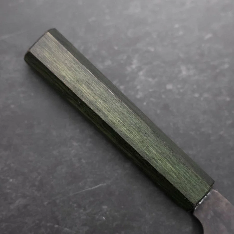 Funayuki White Steel #2 Kurouchi Grüner Urushi Griff 150mm - Image 6