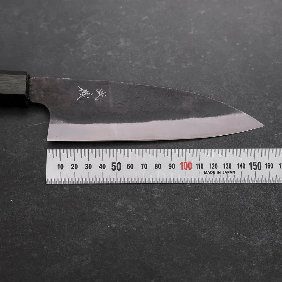 Funayuki White Steel #2 Kurouchi Grüner Urushi Griff 150mm - Image 7