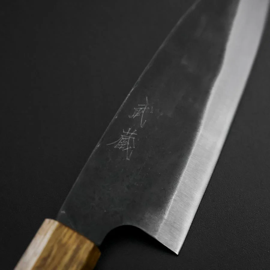 Funayuki White Steel #2 Kurouchi Yaki Urushi Griff 155mm - Image 3