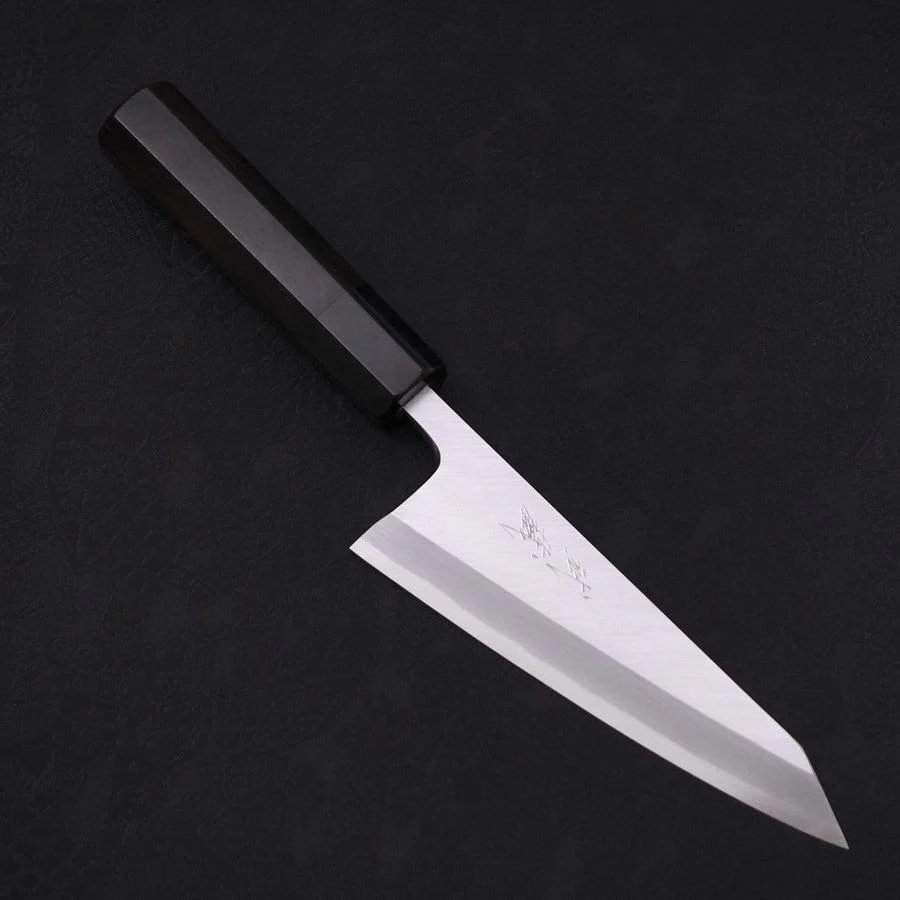Garasuki Ausbeinmesser White Steel #2 Kasumi Büffelhorn und Ebenholz Griff 150mm