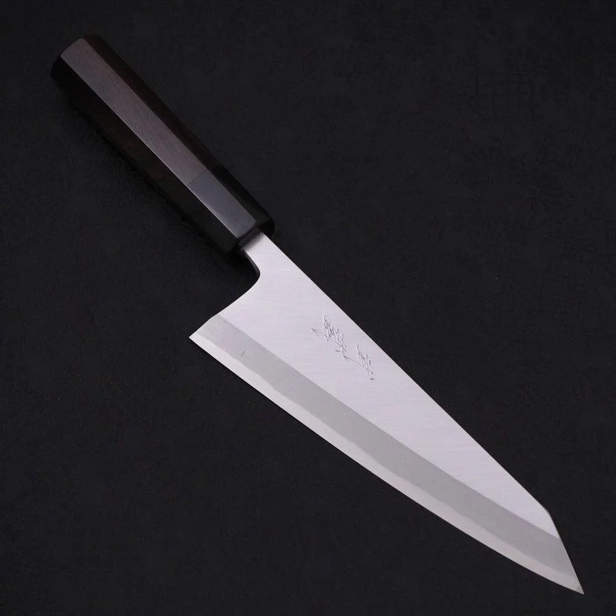 Garasuki Ausbeinmesser White Steel #2 Kasumi Büffelhorn und Ebenholz Griff 180mm