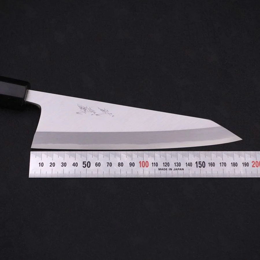 Garasuki Ausbeinmesser White Steel #2 Kasumi Büffelhorn und Ebenholz Griff 180mm - Image 7