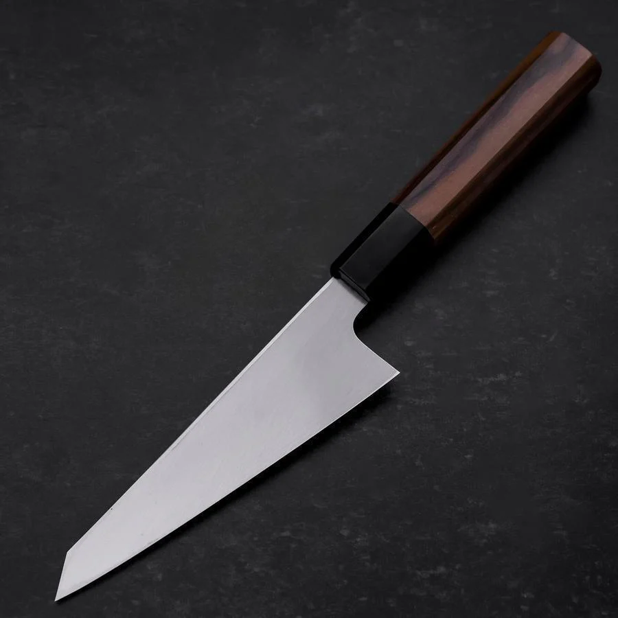 Garasuki Ausbeinmesser White Steel #2 Poliert Büffelhorn und Teakholz Griff 150mm - Image 2