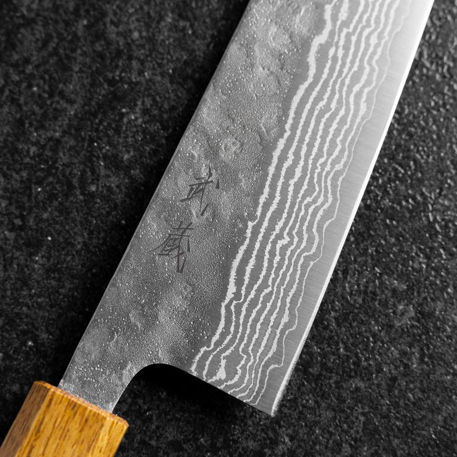 Gyuto 440C Nashiji Damast Yaki Urushi Griff 210mm - Image 3