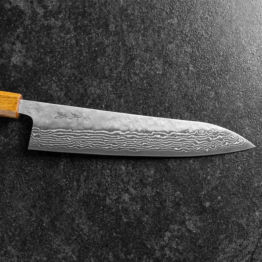 Gyuto 440C Nashiji Damast Yaki Urushi Griff 210mm - Image 6