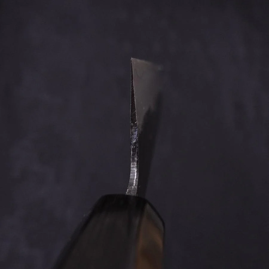 Gyuto Aogami-Super Kurouchi Büffelhorn und Ebenholz Griff 180mm - Image 4