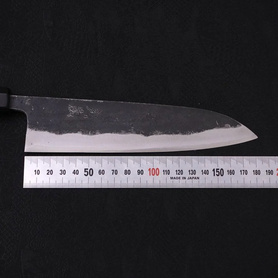 Gyuto Aogami-Super Kurouchi Büffelhorn und Ebenholz Griff 180mm - Image 7
