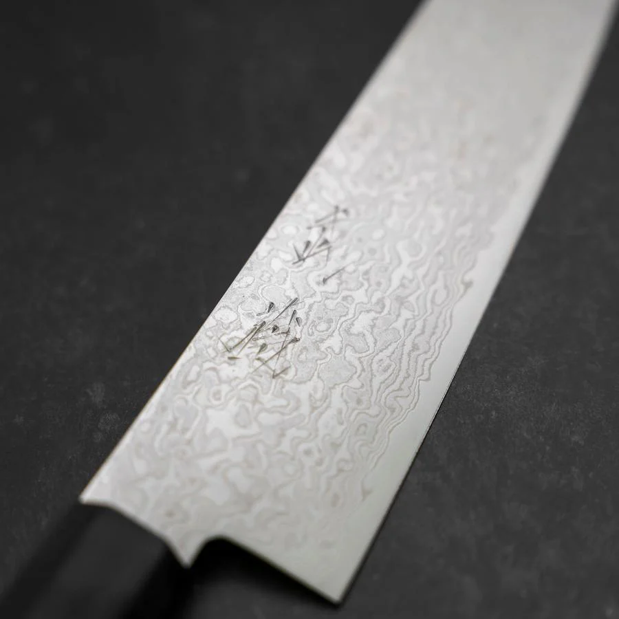 Gyuto AUS-10 Damast Roter Kirschholz Griff 210mm - Image 3