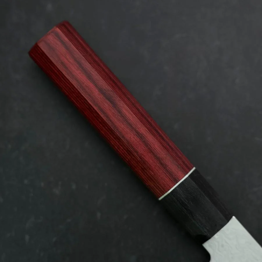 Gyuto AUS-10 Damast Roter Kirschholz Griff 210mm - Image 6