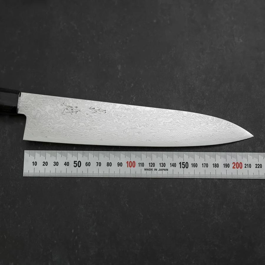 Gyuto AUS-10 Damast Roter Kirschholz Griff 210mm - Image 7