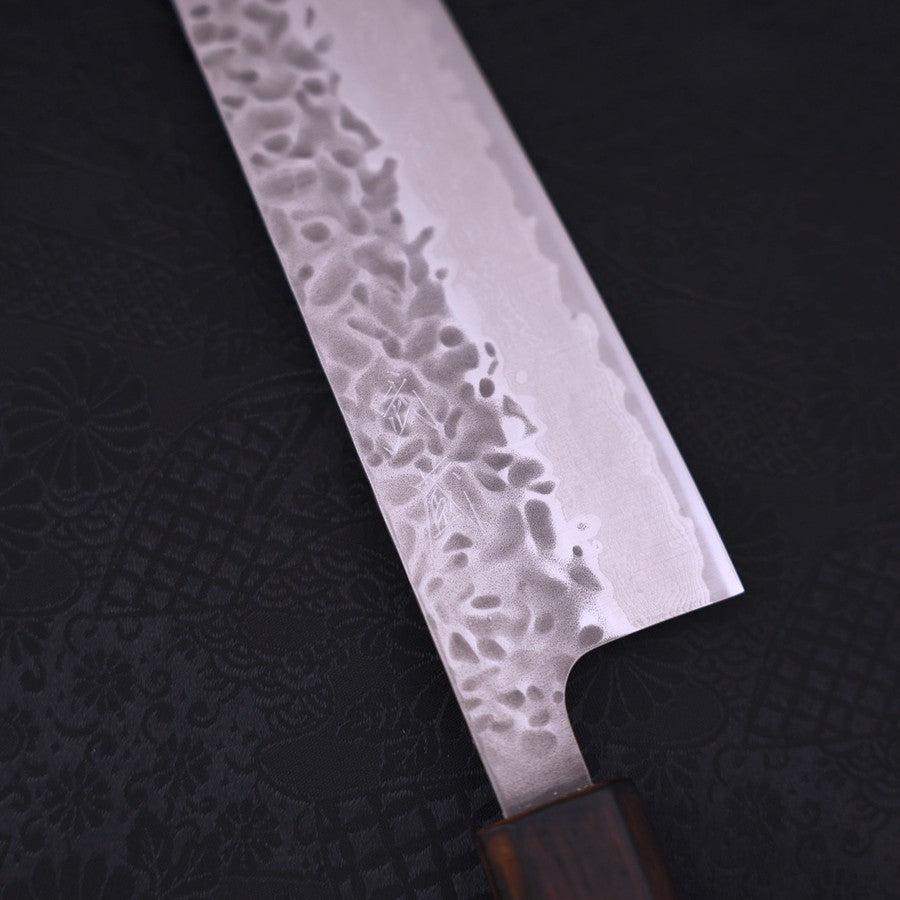 Gyuto AUS-10 Spiegel-Tsuchime Damast Sumi Urushi Griff 210mm - Image 3