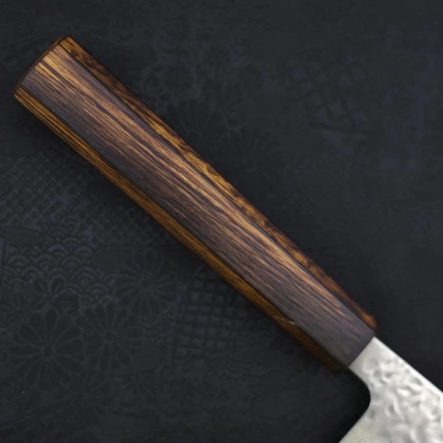 Gyuto AUS-10 Spiegel-Tsuchime Damast Sumi Urushi Griff 210mm - Image 6