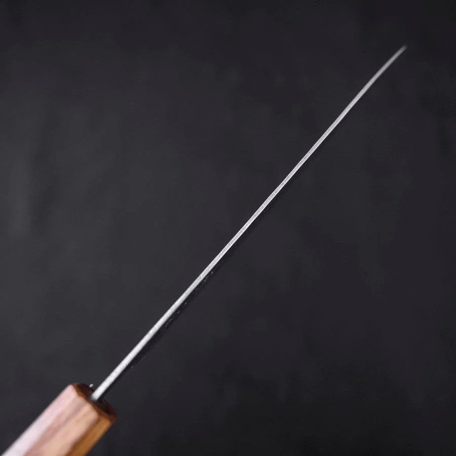 Gyuto AUS-10 Kagami Tsuchime Damast Yaki Urushi Griff 180mm - Image 5