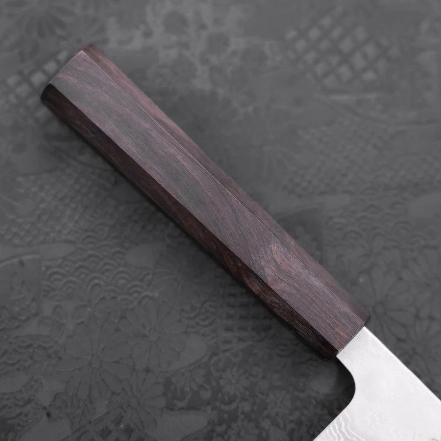 Gyuto AUS-10 Nashiji Damast Ebenholz Griff 180mm - Image 6