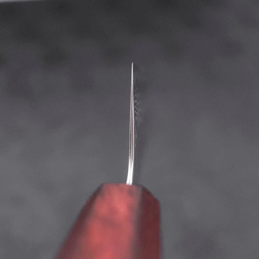 Gyuto AUS-10 Nashiji Damast Lila Urushi Griff 210mm - Image 4